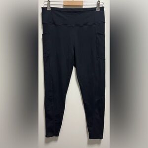 Tuckernuck 7/8 Black Leggings With Side Pockets Size Large